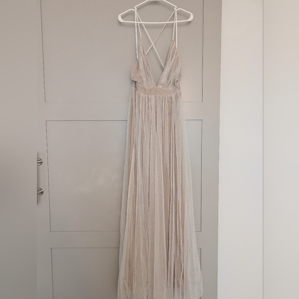 Lovely Day Cream Maxi Dress